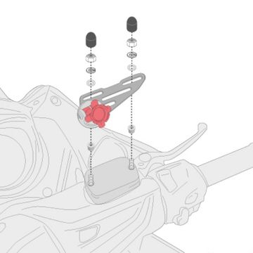 Kit Fixare Telefon-Navi - Kit Fitinguri Givi Smart Mount