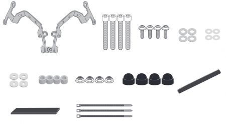 Accesorii Specifice Motocicletei - Kit Fixare Parbriz Givi CFMoto 650 NK - 1176A / 1176ABL