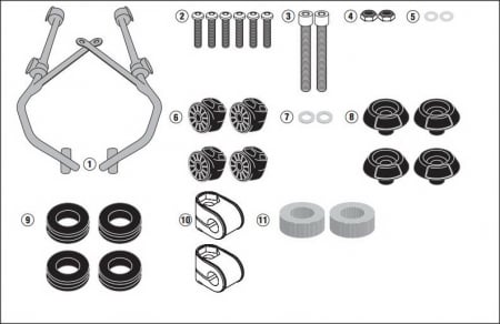 Accesorii Moto - Kit fixare parbriz Sym Symphony A7054A