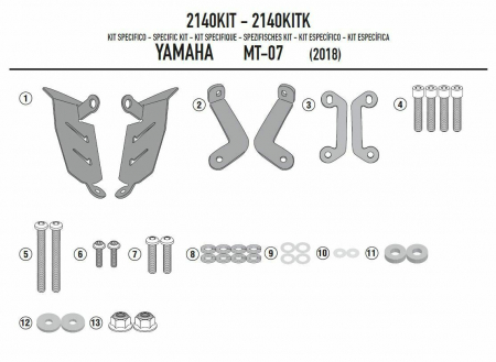 Accesorii Moto - Kit Montaj Suport Yamaha MT-07 (18)
