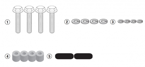 Accesorii Moto - Kit Montare Suport Top-Case In Prezenta Suportilor Laterali Originali Yamaha MT-07 Tracer (16-)