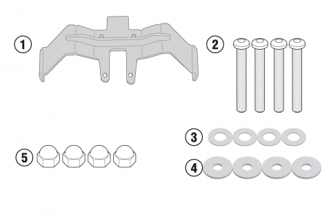 Accesorii Moto - Kit Montare Suport Genti Laterale Textile Givi Fara Suport Top-Case Suzuki GSX S1000 (15-)