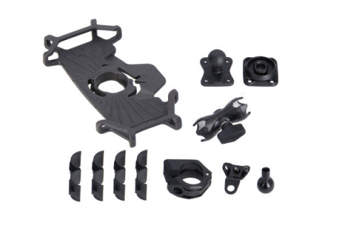 Accesorii Moto - Kit Universal GPS cu Suport T-Lock pentru Smartphone mare cu fixarepe ghidon si oglinda
