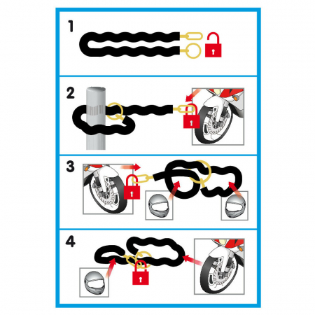 Lant antifurt C-Lock 150R - 150 cm [5]