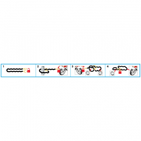 Lant antifurt C-Lock 150R - 150 cm [4]