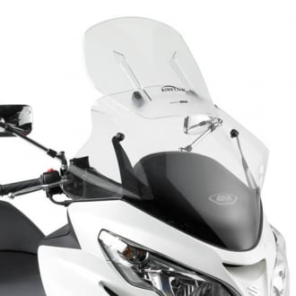 Accesorii Specifice Motocicletei - Parbriz Givi Transparent + Deflector Vant Suzuki Burgman 400 (06 > 16)