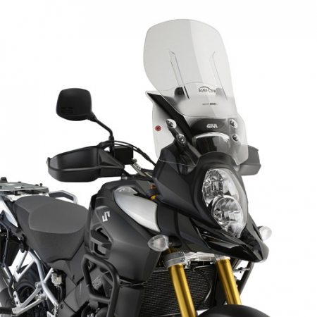 Accesorii Specifice Motocicletei - Parbriz Givi Transparent cu Deflector Vant Airflow Suzuki DL 1000 V-Strom (14 > 19)