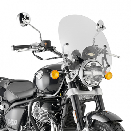 Accesorii Moto - Parbriz transparent GIVI pentru Royal Enfield Super Meteor 650 (23-)
