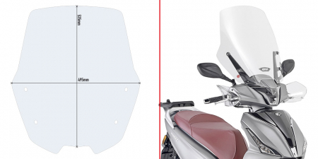 Accesorii Moto - Parbriz Transparent Givi Kymco People S 125-150-200 (20-)