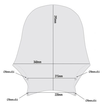 Accesorii Moto - Parbriz Fumuriu Universal Givi Fara Kit De Fixare