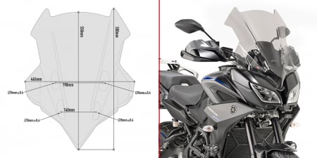 Accesorii Specifice Motocicletei - Parbriz YAMAHA Tracer 900 / Tracer 900 GT (18)