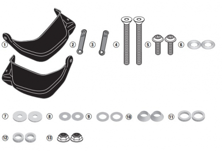 Protecti Maini Givi din ABS Honda CB650F 2017 [1]