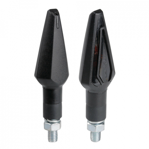 Set 2 semnalizari Nicon-Halo negre cu sticla alba, Lampa [1]