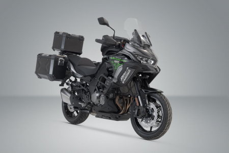 Set 3 cutii Adventure cu sistem fixare Negru. Kawasaki Versys 1000 / 1000 S (18-). Sw-Motech [1]