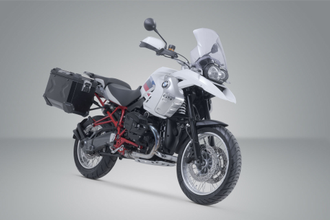 Set genti+suport fixare - Set 3 cutii TRAX Adventure Sw-motech cu sistem fixare BMW R 1200 GS (04-12)