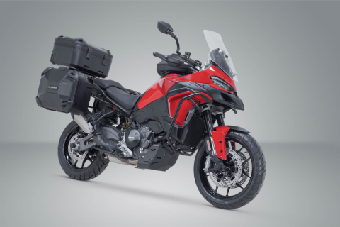 Set genti+suport fixare - Set complet 3 cutii Sw-Motech Adventure DUSC cu Top Case XL pentru Ducati Multistrada V2 / V2 S (24-)