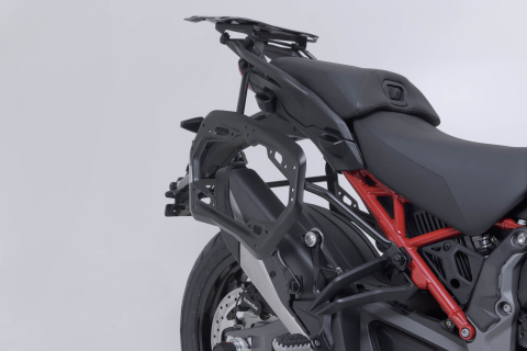 Set genti+suport fixare - Set complet 3 cutii Sw-Motech Adventure DUSC cu Top Case XL pentru Ducati Multistrada V4 (20-)