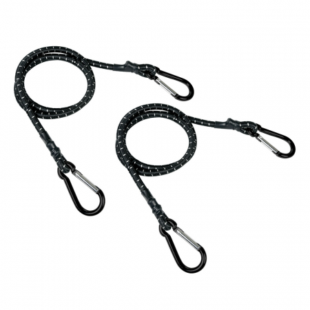 Accesorii Utile - Set corzi elastice Snap-Hook cu carabina di aluminiu