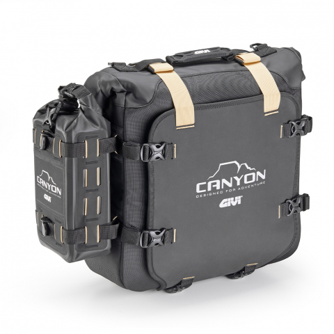 Set genti laterale Givi Canyon impermeabile cu sistem de fixare Monokey 25+25 litri [5]