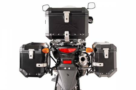 Sistem cutii laterale Trax Ion aluminiu Negru. 45/37 l. Suzuki DL 650 V-Strom (11-). [3]