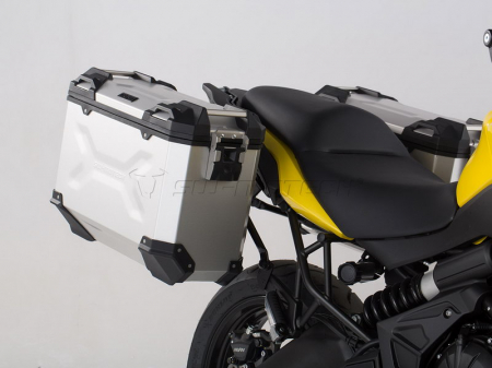 Sistem cutii laterale Trax Adv aluminiu Argintiu. 37/37 l. Kawasaki Versys 650 (15-).