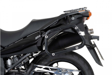 Sistem cutii laterale Trax Adv aluminiu Negru . 45/37 l. Suzuki DL 650 V-Strom (04-10). [1]
