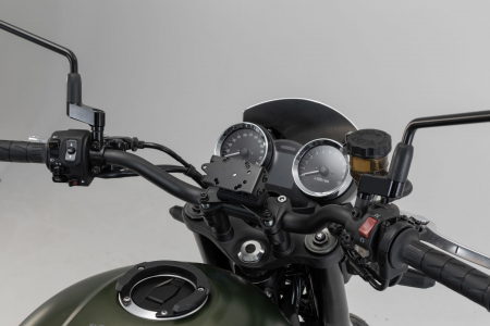 Kit Fixare Telefon-Navi - Suport Quick-Lock cu absorbant soc pentru GPS . Negru . Kawasaki Z900RS/ Cafe (17-).