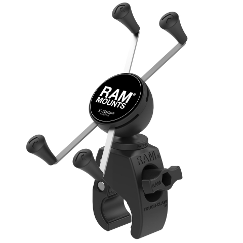 Suport Telefon pentru Motocicletă - Suport Ram Mounts Tough-Claw cu suport universal X-Grip