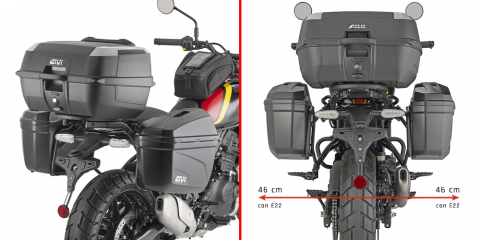 Suporti Genti - Suport Side Case Givi Monokey Royal Enfield Guerrilla 450 (24)