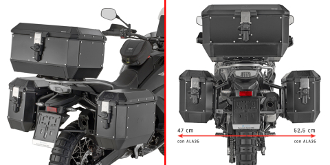 Suporti Genti - Suport Side Case Givi PL ONE-FIT pentru valiza Monokey CFMoto 800 MT-X (25)