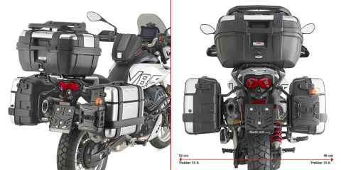 Suporti Genti - Suport Side Case Givi PL ONE-FIT pentru valiza Monokey Moto Guzzi V85 TT (24)