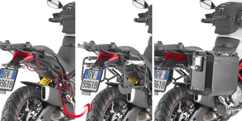 Accesorii Moto - Suport Side Case Givi Trekker Outback Ducati Multistrada 950 S / Multistrada Enduro 1260 (19-)