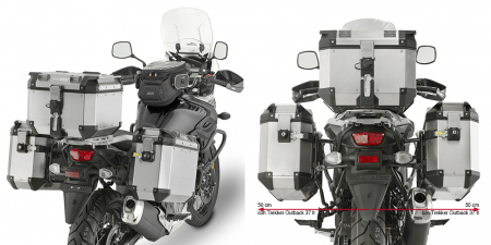 Accesorii Moto - Suport sidecase Trekker Outback Monokey pentru Suzuki DL 650 V-Strom (2017)