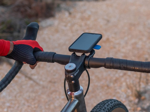 Suport de telefon bicicleta - Suport telefon Quad Lock cu prindere pe ghidon bicicleta