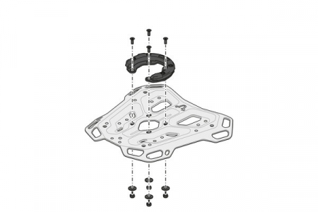 Suport Top Case Adventure-Rack Negru Yamaha Tracer 9 (20-) [7]