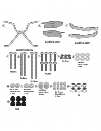 Genti-Cutii-Coburi - Suport Top Case Givi Kymco CV3 550 (22-)