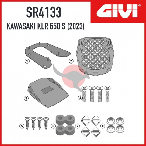 Genti-Cutii-Coburi - Suport Top Case Givi Monokey Kawasaki KLR 650 S (23-)