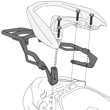 Suport Top Case Givi Monolock Yamaha N-Max 125-155 (15 > 20) [1]