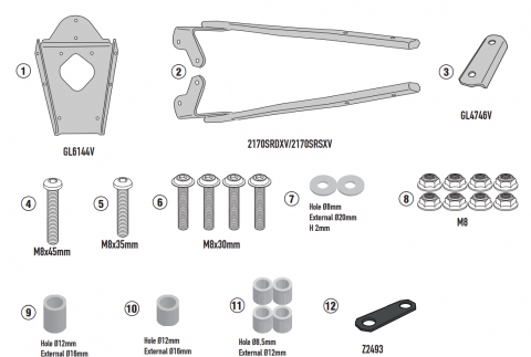 Accesorii Moto - Suport Top Case Givi Yamaha N-Max