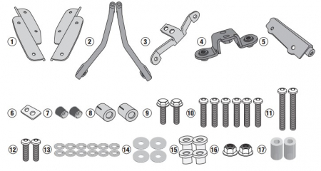 Suport Top Case Givi Honda CRF1000L Africa Twin (18 > 19) [1]