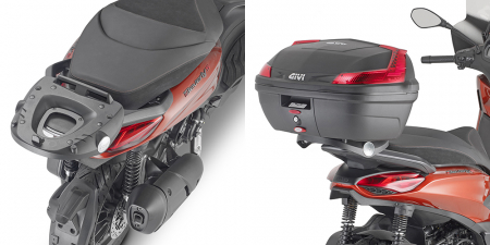 Accesorii Moto - Suport Top Case Givi Monolock Piaggio Beverly 300-400 HPE (21-)