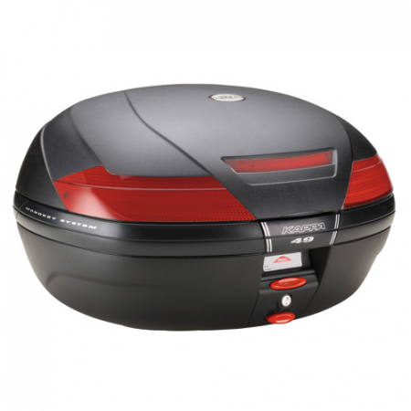 Top Case - Top case Kappa Monokey 47 litrii cu catadioptrii rosii