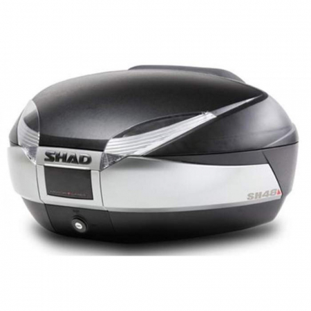 Top Case - Top case SHAD SH48 D0B48400 New titanium with PREMIUM SMART lock