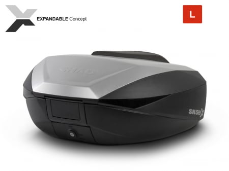 Top Case - Top case SHAD SH59X D0B59200 negru cu capac de aluminiu (expandable concept) with PREMIUM SMART lock