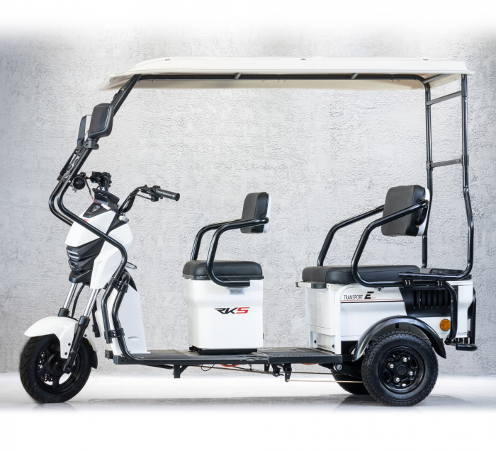 Tricicleta pentru transport, 2 locuri RKS Optimus FARA CABINA, motor 1500W, 72V 20Ah, 25km/h [1]