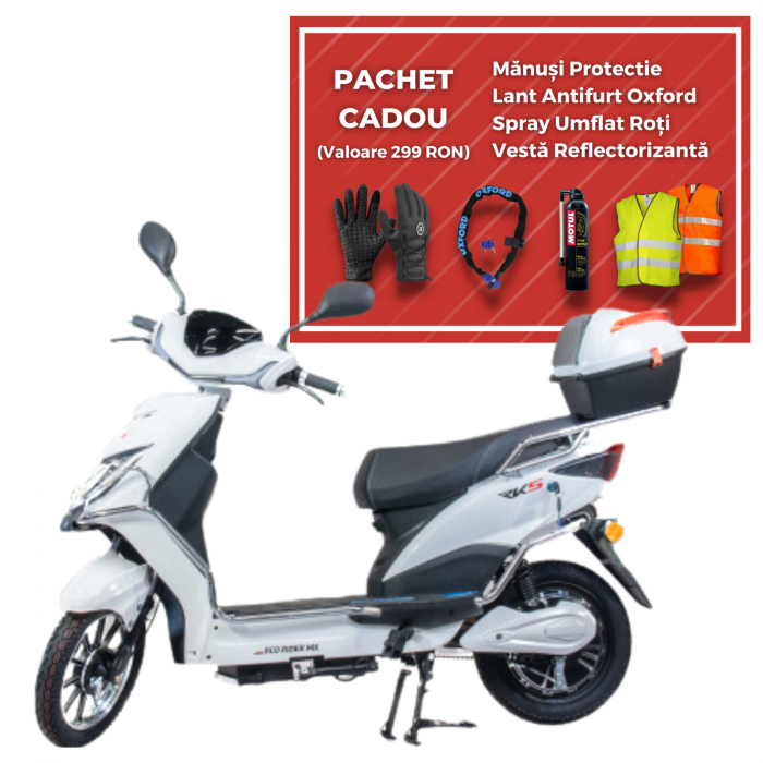 Bicicleta Electrica Tip Scuter, Eco Rider MX, Motor 250W, Acumulator 48V 20Ah [3]