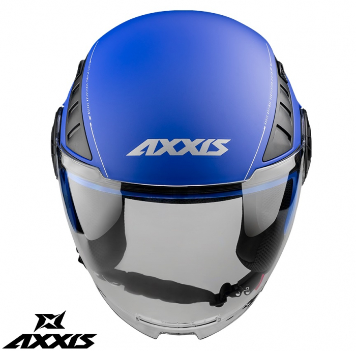 Casca Axxis model Metro A7 albastru mat (open face) [2]