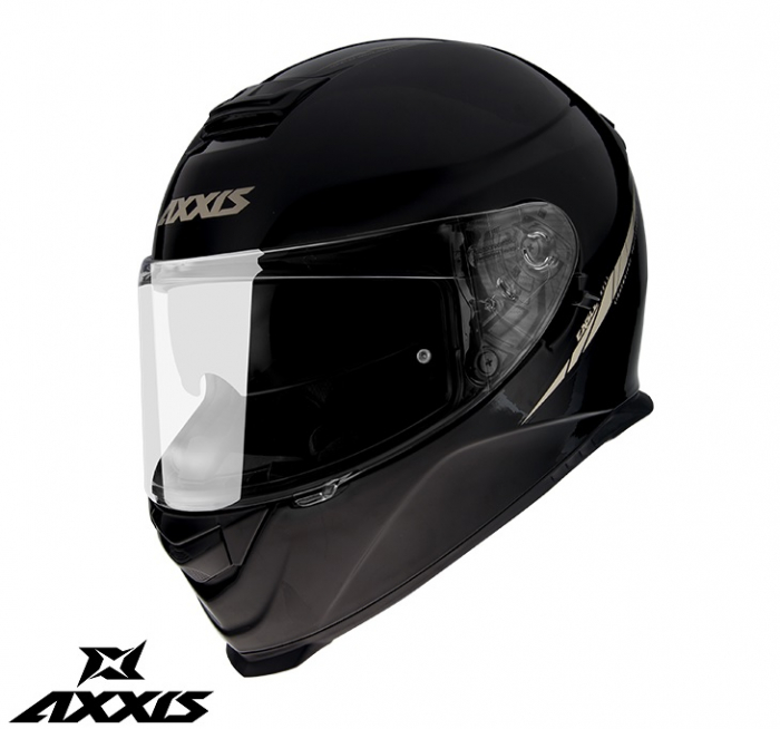 Casca integrala Axxis model Eagle SV A1 negru lucios (ochelari soare integrati) [1]
