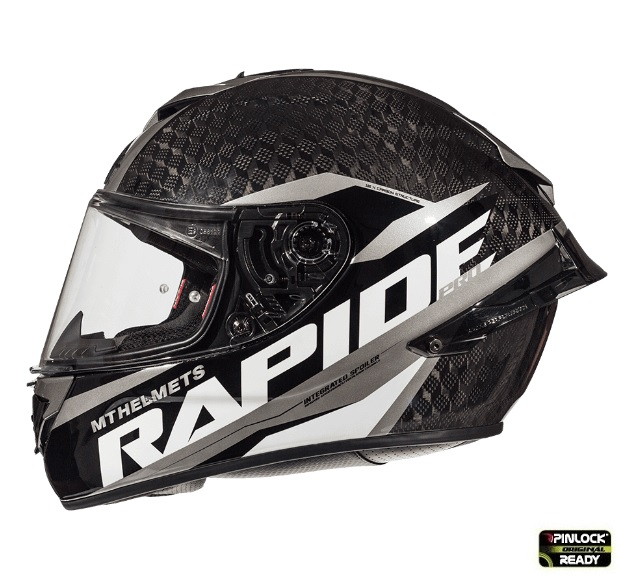 Casca integrala motociclete MT Rapide Pro Carbon C2 gri lucios – 100% carbon [1]