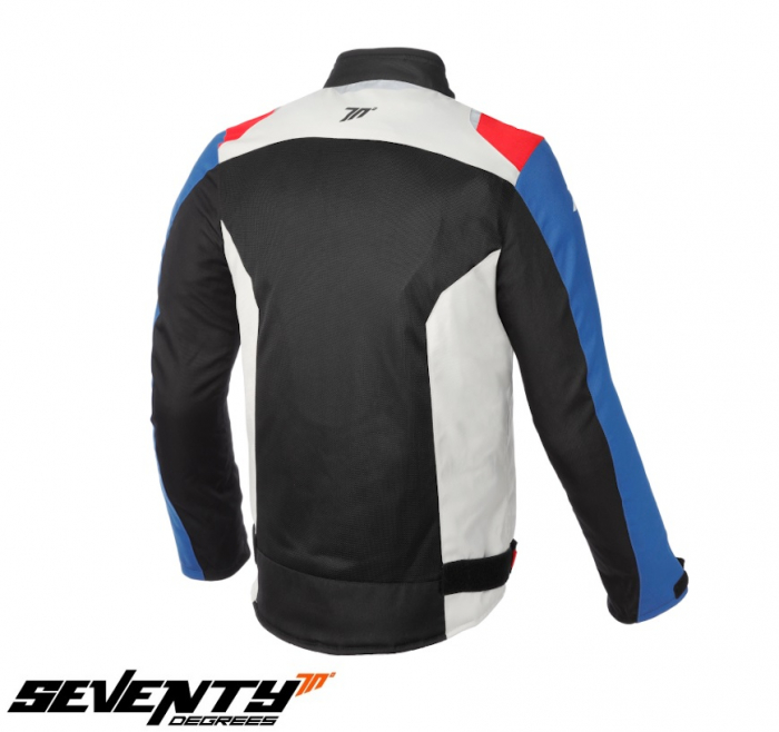 Geaca (jacheta) barbati Racing vara Seventy model SD-JR48 culoare: negru/rosu/albastru [2]